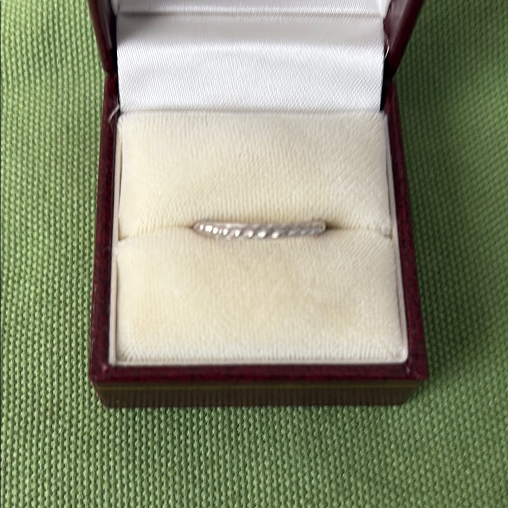 Dainty Silver Channel-Set Ring